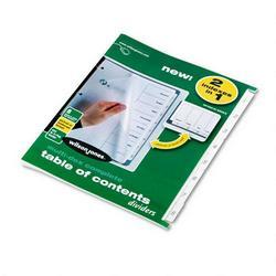 Wilson Jones/Acco Brands Inc. Multidex™ Complete Index System, Black & White Tabs Titled 1 8, Set