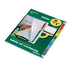 Wilson Jones/Acco Brands Inc. Multidex™ Complete Index System, Multicolor Tabs Titled 1 10, Set