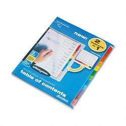 Wilson Jones/Acco Brands Inc. Multidex™ Complete Index System, Multicolor Tabs Titled 1 12, Set