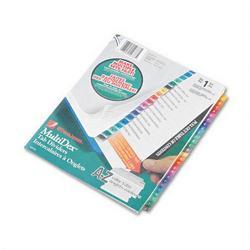 Wilson Jones/Acco Brands Inc. Multidex™ Quick Reference Index System, Multicolor Tabs Titled A Z, Set