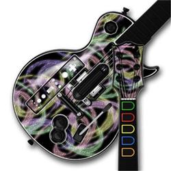 WraptorSkinz Neon Swoosh on Black Skin by TM fits Nintendo Wii Guitar Hero III (3) Les Paul Controll