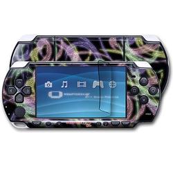 WraptorSkinz Neon Swoosh on Black Skin and Screen Protector Kit fits Sony PSP Slim