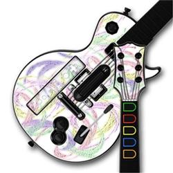WraptorSkinz Neon Swoosh on White Skin by TM fits Nintendo Wii Guitar Hero III (3) Les Paul Controll