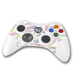 WraptorSkinz Neon Swoosh on White Skin by TM fits XBOX 360 Wireless Controller (CONTROLLER NOT INCLU