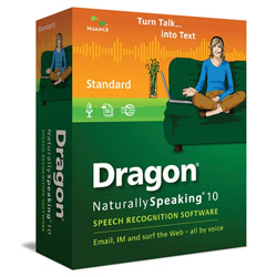 NUANCE COMMUNICATIONS Nuance Dragon NaturallySpeaking v.10.0 Standard - Complete Product - Standard - 1 User - Retail - PC