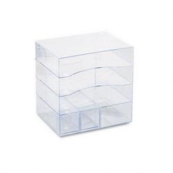 RubberMaid Optimizers™ Multifunctional Four Way Organizer with Drawers, Letter/A4, Clear