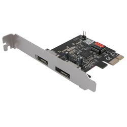 Eforcity PCI Express to 2 External e-SATA II Ports Controller Card - SIL3132 by Eforcity