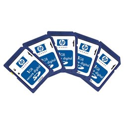 Pny PNY HP 1GB Secure Digital Card - (5 Pack) - 1 GB