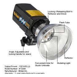 Britek PS-200 Flash Light 120w/s