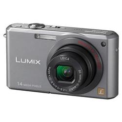 Panasonic Digi Cams Panasonic DMC-FX150S Lumix 14 Megapixel Compact Digital Camera with 28mm Wide-Angle LEICA DC VARIO ELMARIT Lens - Silver