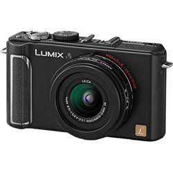 Panasonic Digi Cams Panasonic DMC-LX3K LUMIX 10 Megapixel Digital Camera with F2.0 24mm Wide-Angle LEICA DC VARIO-SUMMICRON Lens and Enhanced CCD Technology - Black