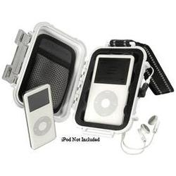 PELICAN PRODUCTS Pelican i1010 Case for iPod - Stainless Steel - White (1010-015-230)
