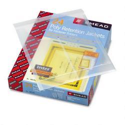 Smead Manufacturing Co. Poly Pockets Punched for Fastener Folders, Letter/Legal, Clear, 24/Box