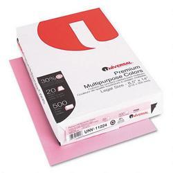 Universal Office Products Premium Colored Copier/Laser Printer Paper, 8 1/2 x 14, Pink, 500 Sheets/Ream