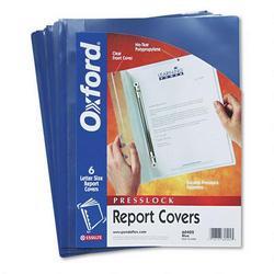 Esselte Pendaflex Corp. PressLock™ Clear Front Report Cover with Blue Poly Back Cover, 6 per Pack