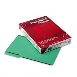 Smead Manufacturing Co. Pressboard File Folders, Top Tab, Legal, 1/3 Cut, Green, 25/Box