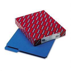 Smead Manufacturing Co. Pressboard File Folders, Top Tab, Letter, 1/3 Cut, Dark Blue, 25/Box