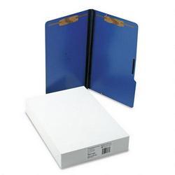 S And J Paper/Gussco Manufacturing Pressboard Folios with 2 Fasteners & Elastic Closure, Legal, Pacific Blue, 15/Box