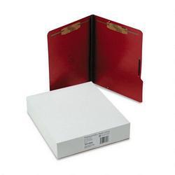 S And J Paper/Gussco Manufacturing Pressboard Folios with 2 Fasteners & Elastic Closure, Letter, Executive Red, 15/Box