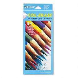 Faber Castell/Sanford Ink Company Prismacolor® Col Erase® Colored Pencils with Erasers, 24 Color Set