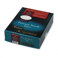 Southworth Company Private Stock® 25% Cotton Paper, 24 lb., 8 1/2x11, Light Gray, 500 Sheets/Box