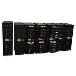 Produplicator 70 Burner Daisy Chain 52X CD Duplicator Machine + Built-In Hard Disk Drive (Standalone Audio Video Copy Tower, Disc Duplication Device)
