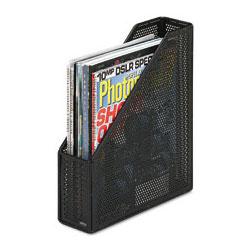 Rolodex Corporation Punched Metal and Wire Magazine File, Black