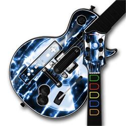 WraptorSkinz Radioactive Blue Skin by TM fits Nintendo Wii Guitar Hero III (3) Les Paul Controller (