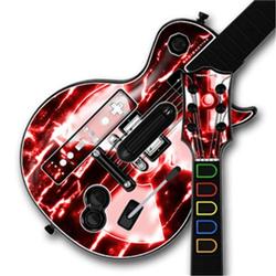 WraptorSkinz Radioactive Red Skin by TM fits Nintendo Wii Guitar Hero III (3) Les Paul Controller (G