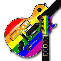 WraptorSkinz Rainbow Stripes Skin by TM fits Nintendo Wii Guitar Hero III (3) Les Paul Controller (G