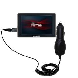Gomadic Rapid Car / Auto Charger for the Cowon Q5W - Brand w/ TipExchange Technology