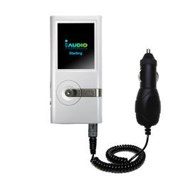 Gomadic Rapid Car / Auto Charger for the Cowon iAudio U5 - Brand w/ TipExchange Technology