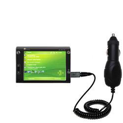 Gomadic Rapid Car / Auto Charger for the HTC Advantage - Brand w/ TipExchange Technology