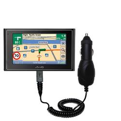 Gomadic Rapid Car / Auto Charger for the Mio Technology Moov 300 - Brand w/ TipExchange Technology