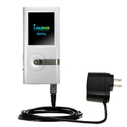 Gomadic Rapid Wall / AC Charger for the Cowon iAudio U5 - Brand w/ TipExchange Technology