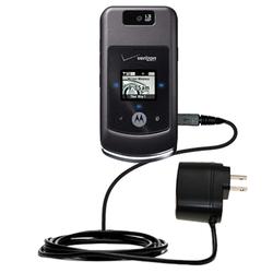 Gomadic Rapid Wall / AC Charger for the Motorola W755 - Brand w/ TipExchange Technology