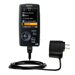 Gomadic Rapid Wall / AC Charger for the Sony Walkman NWZ-A816 - Brand w/ TipExchange Technology