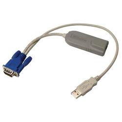 RARITAN COMPUTER Raritan Paragon II Computer Interface Module - 2 x RJ-45 Female to 1 x 15-pin HD-15 Male, 1 x Type A Male USB (P2CIM-AUSBDUAL-64PAC)