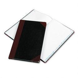Esselte Pendaflex Corp. Record/Account Book, Black/Red Cover, Record Rule, 14 1/8 x 8 5/8, 150 Pages