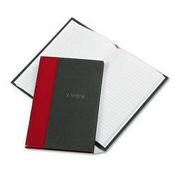 Esselte Pendaflex Corp. Record/Account Book, Black/Red Cover, Record Rule, 7 7/8 x 5 1/4, 144 Pages