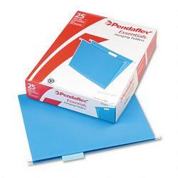 Esselte Pendaflex Corp. Recycled Colored Hanging File Folders, Letter, 1/5 Cut Tabs, Blue, 25/Box