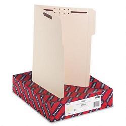 Smead Manufacturing Co. Recycled Manila Two Ply Top Tab File Folders with Fasteners, Letter Size