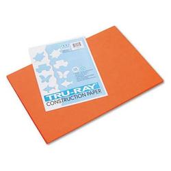 Riverside Paper Recycled Tru-Ray Construction Paper, 12 x 18 , Orange