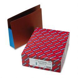 Smead Manufacturing Co. Redrope End Tab File Pockets, Blue Tyvek Gussets, 3 1/2 Expansion, 10/Box