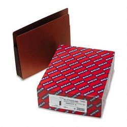 Smead Manufacturing Co. Redrope End Tab File Pockets, Dark Brown Tyvek Gusset, 3 1/2 Expansion, 10/Box