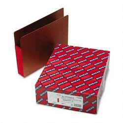 Smead Manufacturing Co. Redrope End Tab File Pockets, Red Tyvek Gussets, 3 1/2 Expansion, 10/Box