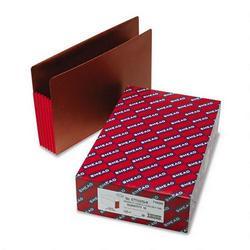 Smead Manufacturing Co. Redrope End Tab File Pockets, Red Tyvek Gussets, 5 1/4 Expansion, 10/Box (SMD74696)