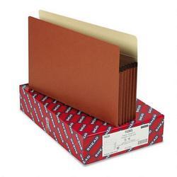 Smead Manufacturing Co. Redrope File Pockets, Paper Gusset, Legal, Straight Cut, 5 1/4 Exp., 10/BX