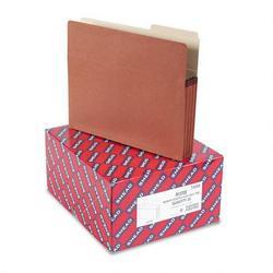 Smead Manufacturing Co. Redrope File Pockets Redrope Gussets, Letter, 2/5 Cut, 3 1/2 Expansion, 25/Box