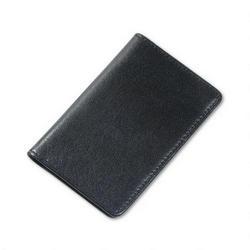 Samsill Corporation Regal™ Leather Business Card Wallet, 4 1/4 x 3, Black